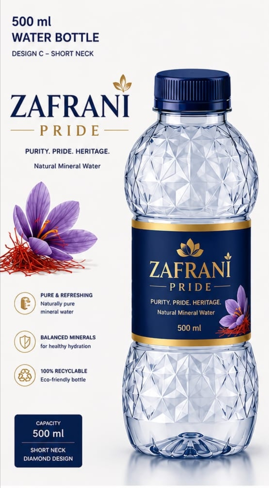 Pride diamond-cut bottle